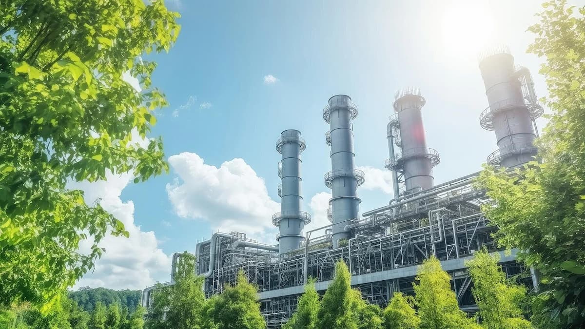 Industrieanlage mit Rohrleitungssystemen als Einsatzbereich für Kompensatoren in technischen Anwendungen